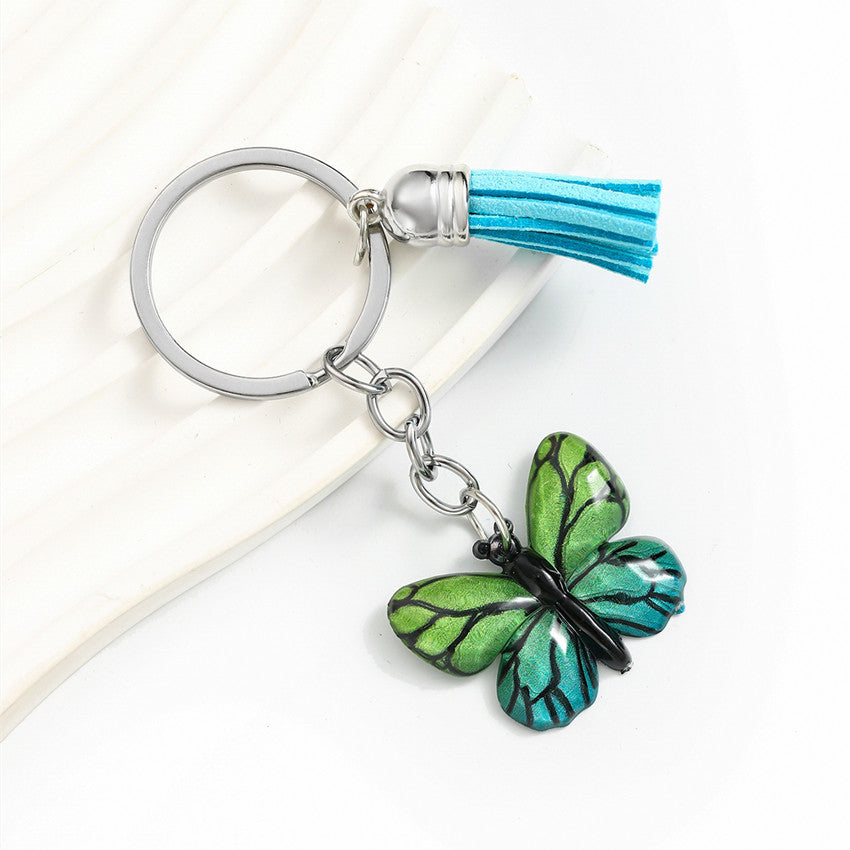 Wholesale  Colorful Spotted Butterfly Keychain