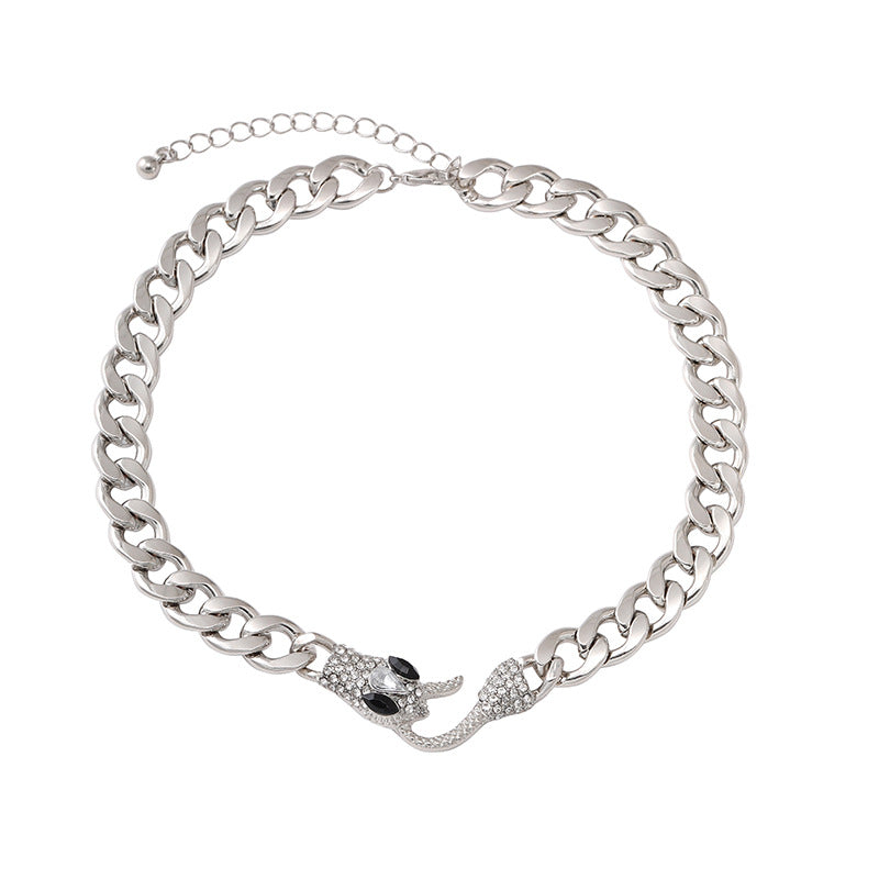 Wholesale Snake Metal Pearl Chain Nelackce ACC-NE-YunJin005