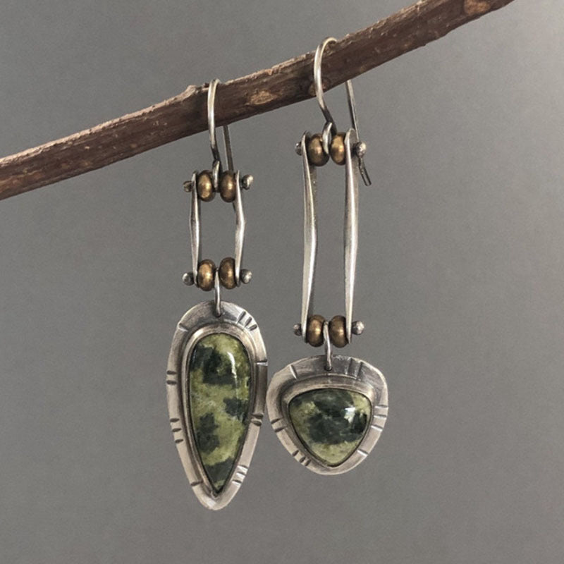 Wholesale  Two-color Irregular Long Earrings