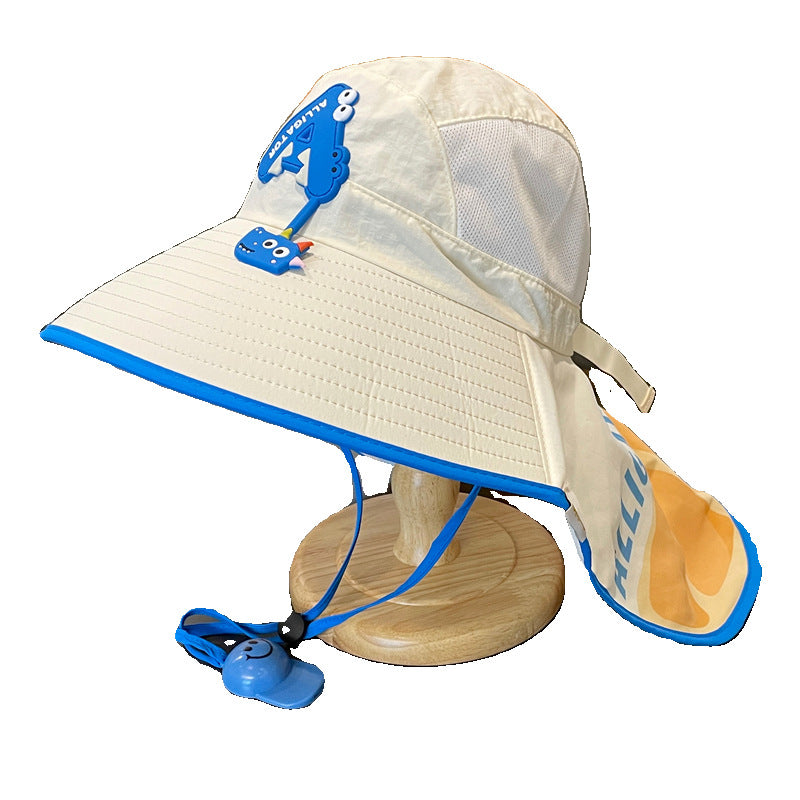 Wholesale Big Brim Children's Sunscreen Hat Summer Baby Hat  Bucket Hat