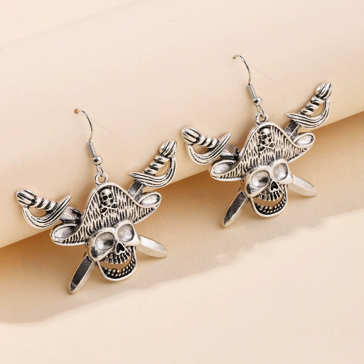 Wholesale Gothic Punk Skull Pumpkin Earrings Alloy Antique Gold Fashion Accessory