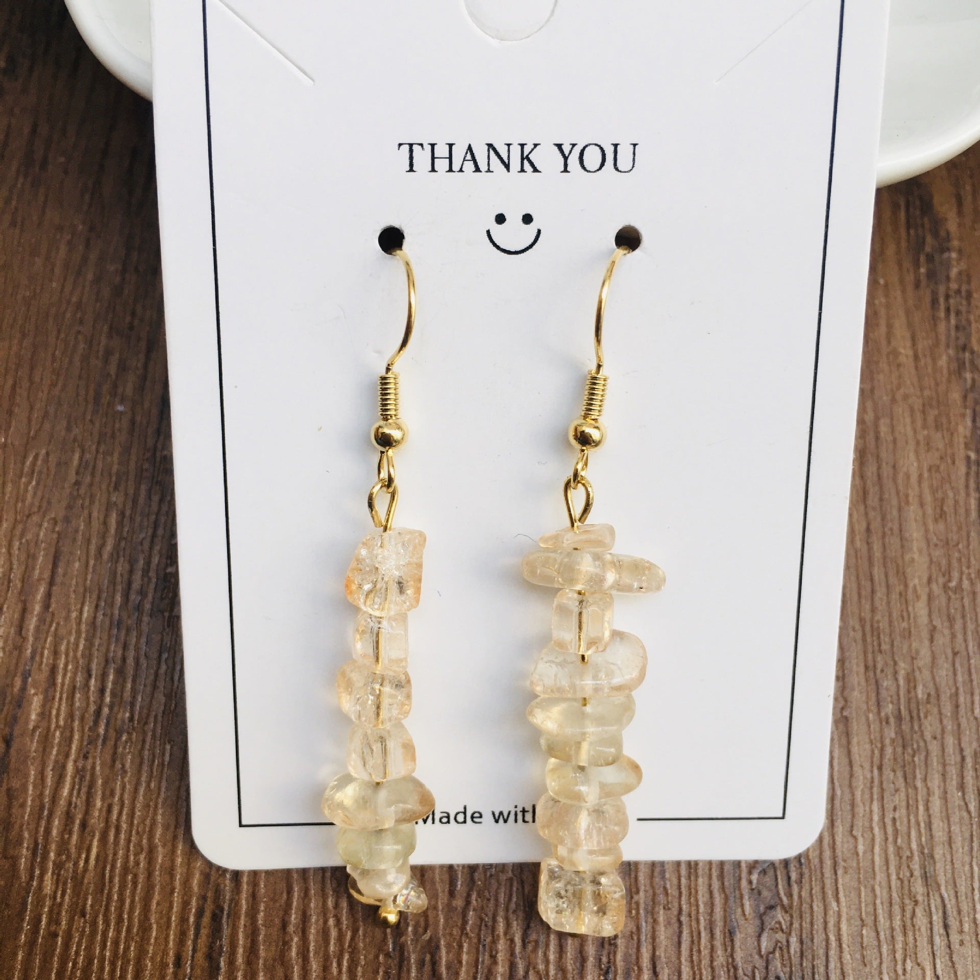 Wholesale Handmade Natural Stone Crystal Beaded Earrings ACC-ES-RongGuan004