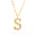 Wholesale  titanium steel diamond letter necklace English clavicle chain