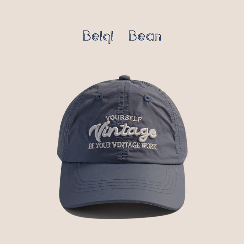 Wholesale Children's hat  thin letter embroidery quick-drying peake baseball cap