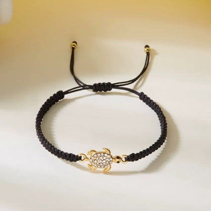 Wholesale Women S Beach Surf Woven Rope Bracelet With Sea Turtle Shell Charms Everyday Jewelry Accessory Travel Gift