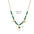 Wholesale Stainless Steel Natural Malachite Beaded Necklace Freshwater Pearl Clavicle Chain