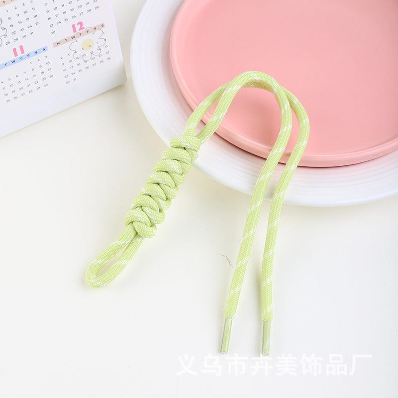 Wholesale  hand-woven rope diamond knot keychains