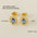 Wholesale Titanium steel multi-color zircon diamond stud earrings