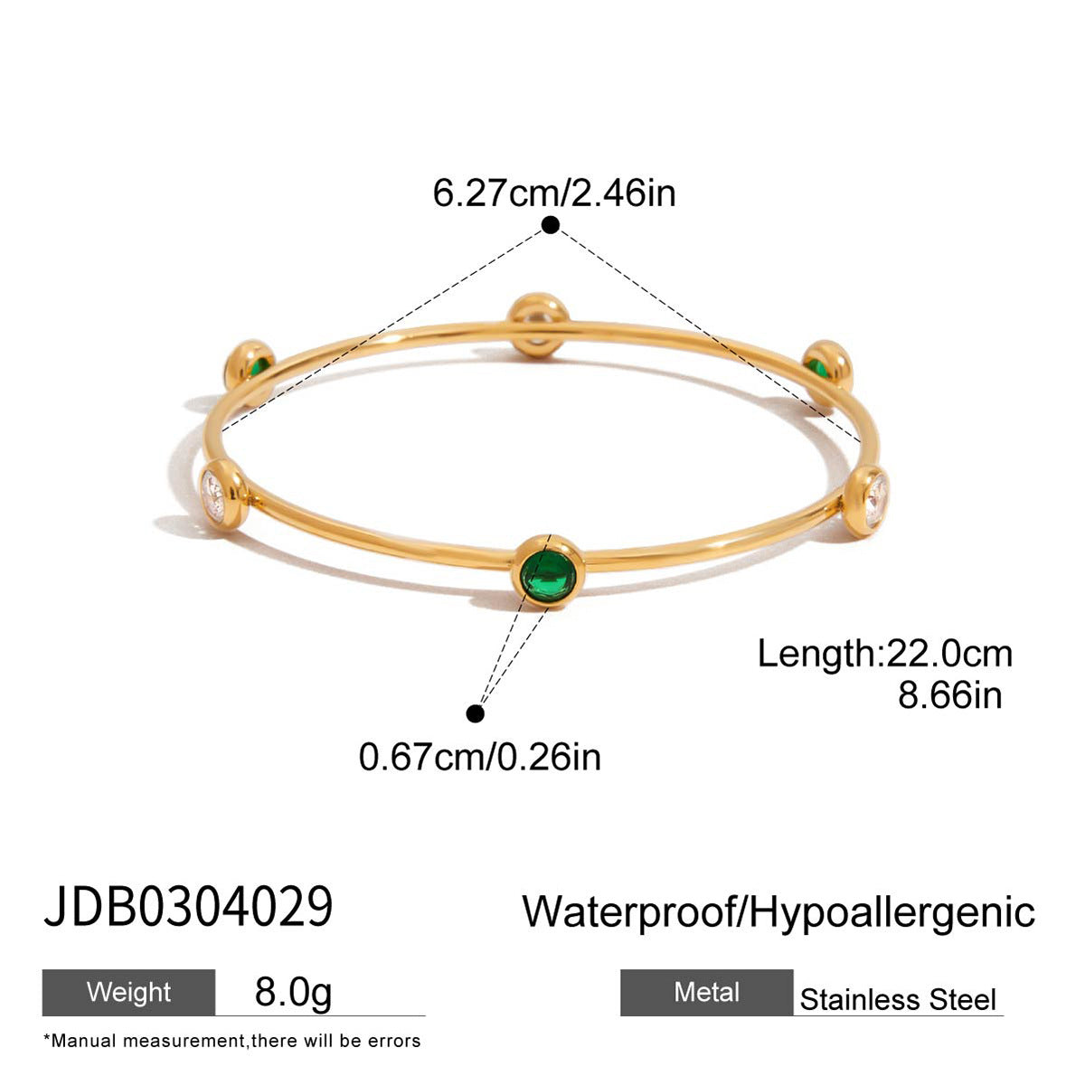 Wholesale 18K Gold Stainless Steel Pearl Bracelet