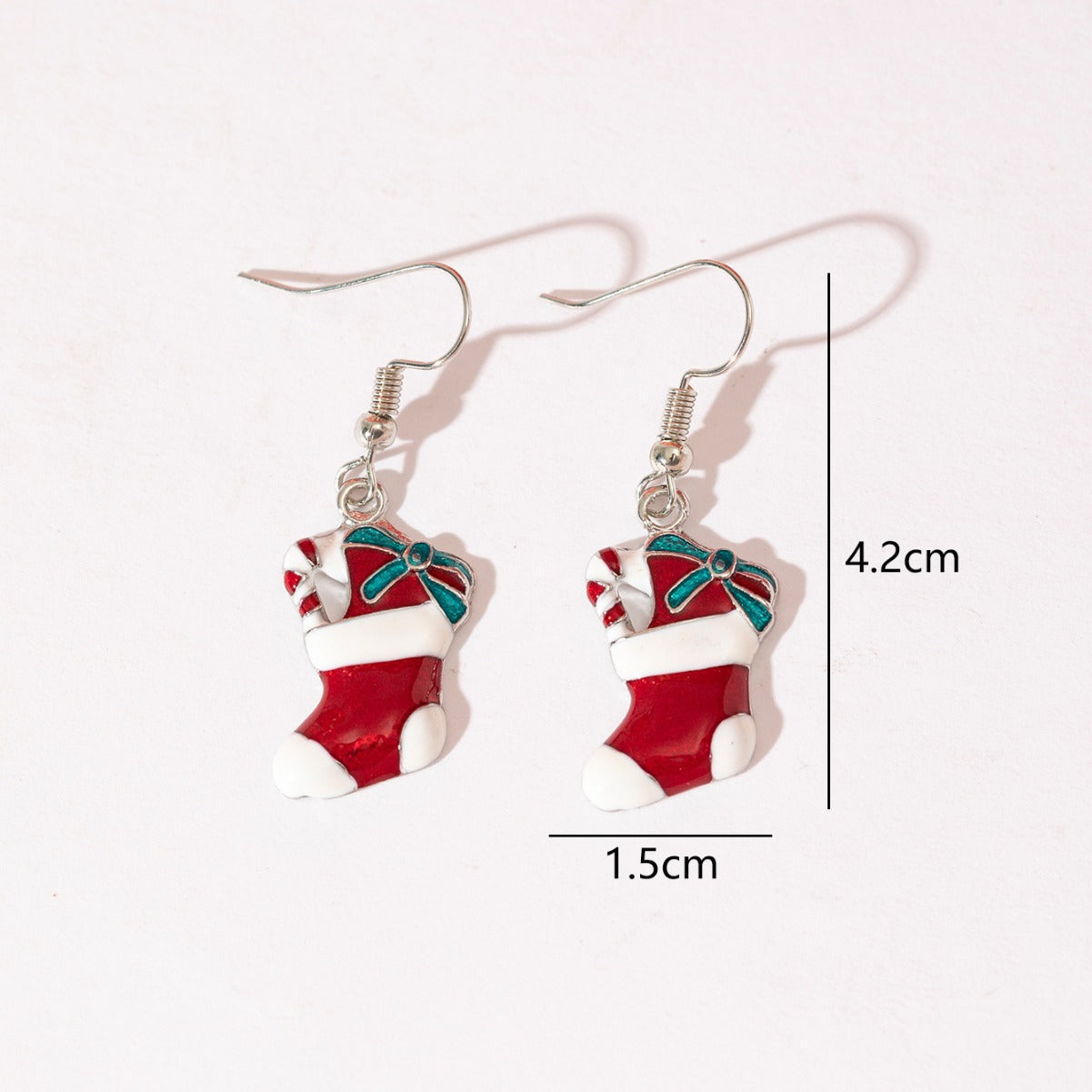 Wholesale Christmas Alloy Oil Drop Earrings ACC-ES-Xunru001