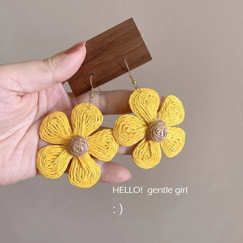 Wholesale  Fashion Sunflower Earrings