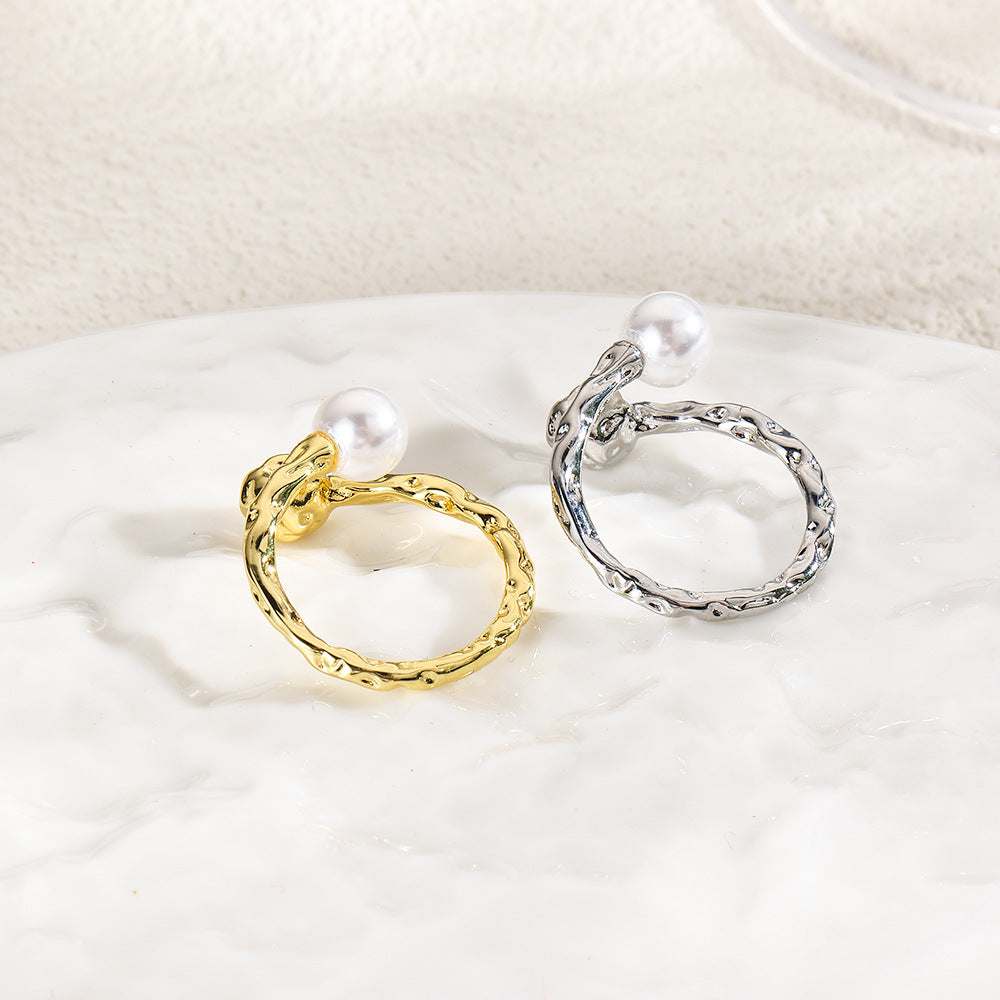 Wholesale 18k copper plated snake head adjustable ring