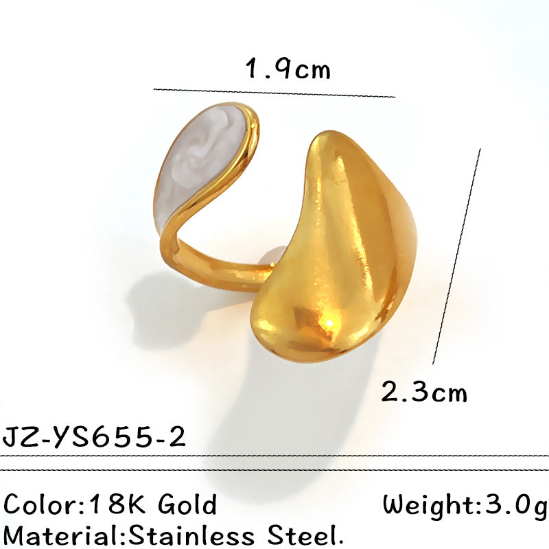 Wholesale Stainless steel rings,  exaggerated geometric designs  unique bracelets bangles and rings.