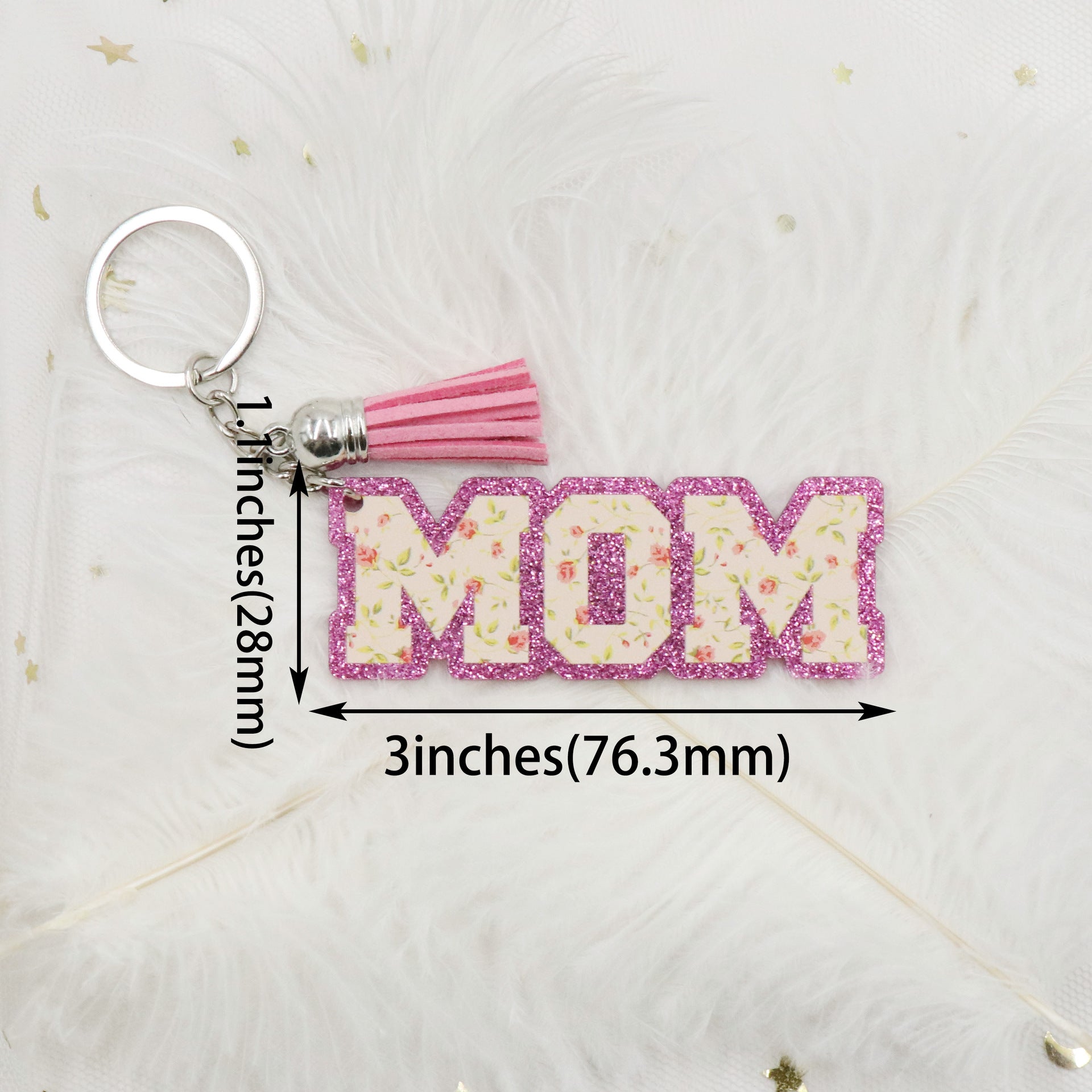 Wholesale 10pcs MOM Mother's Day Gift Acrylic Keychain ACC-KC-XiaoYan012