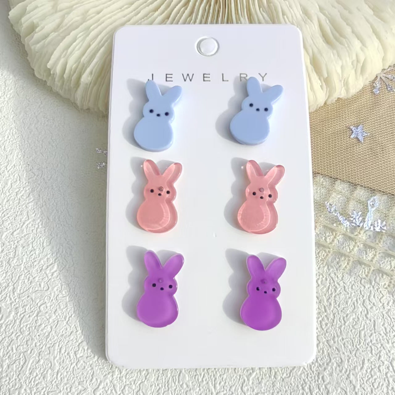 Wholesale  3pcs/set Easter Egg Bunny Radish Earrings