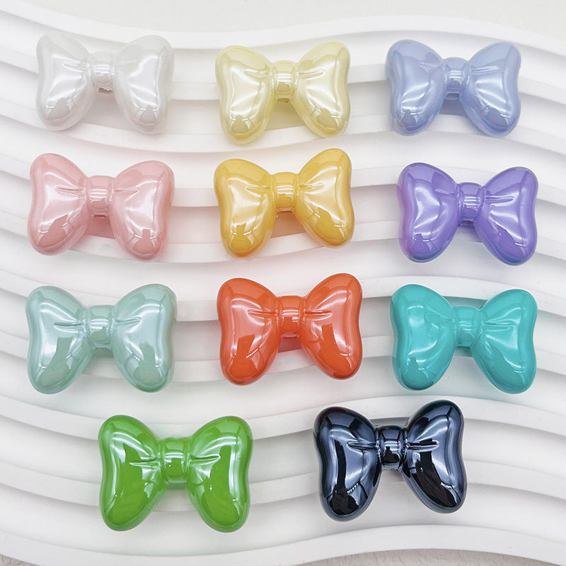 Wholesale Large Bow Beads, Lacquered Acrylic Beads ACC-BDS-DYL003