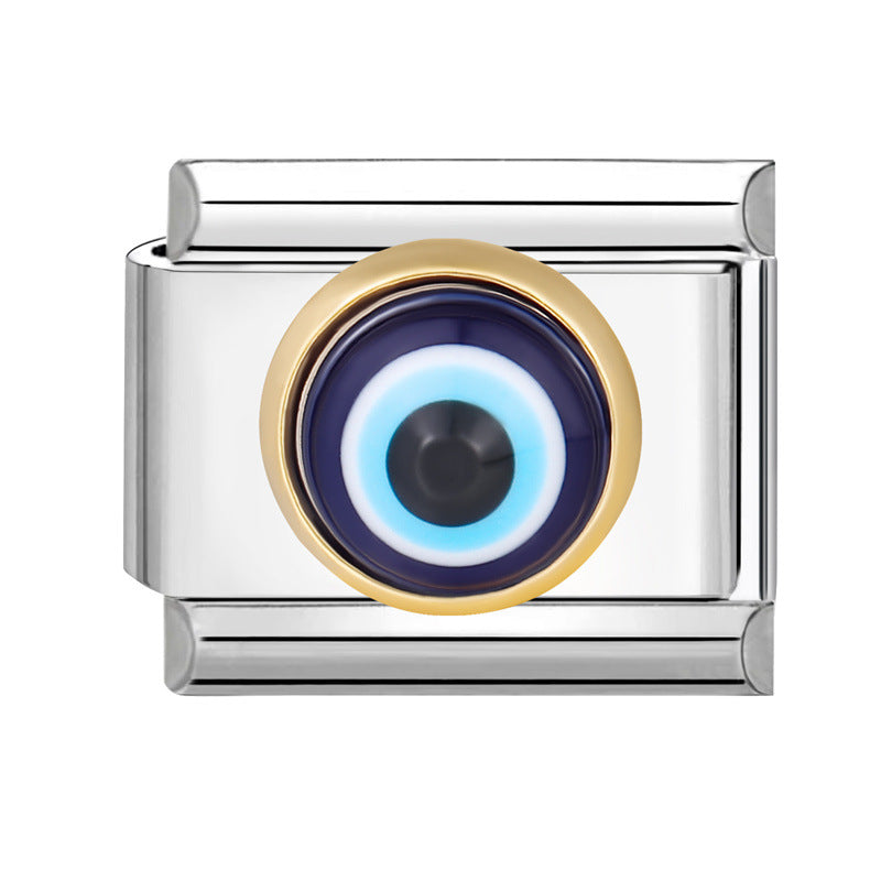 Wholesale Italian Charm Bracelet 9mm DIY Splicing Creative Pattern Stainless Steel Composable Bracelet