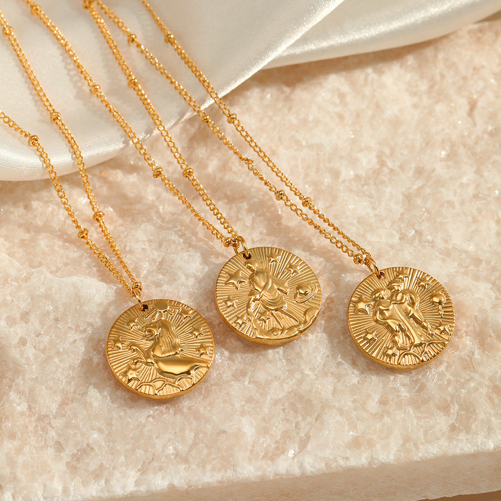 Wholesale Twelve Constellations Stainless Steel Necklace