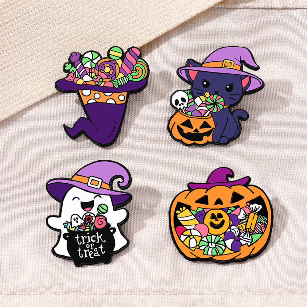 Wholesale  Ghost Brooch Pin Cartoon Style Zinc Alloy Party Fashion Accessory Gift