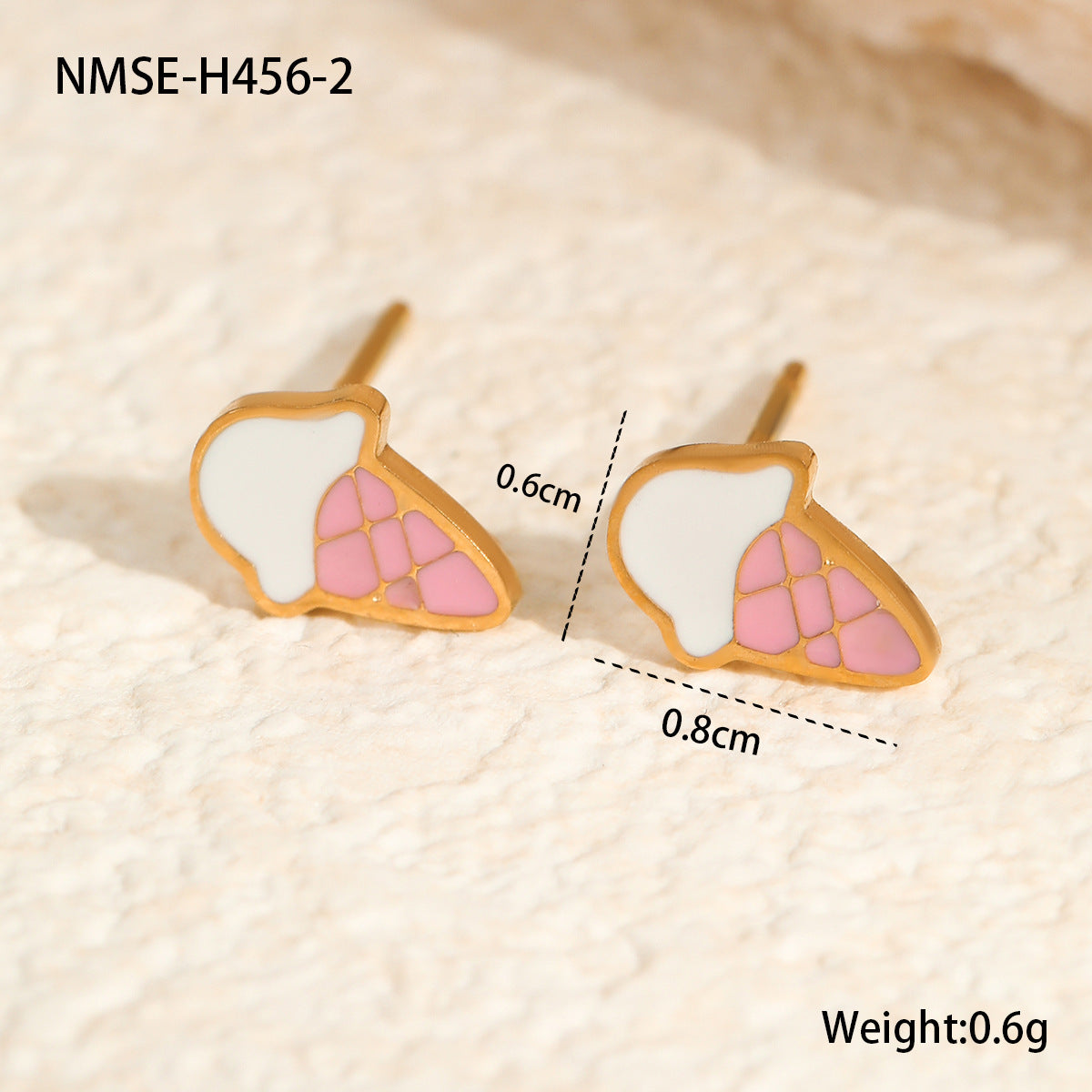 Wholesale  Colorful Oil-Dropping Stainless Steel Earrings