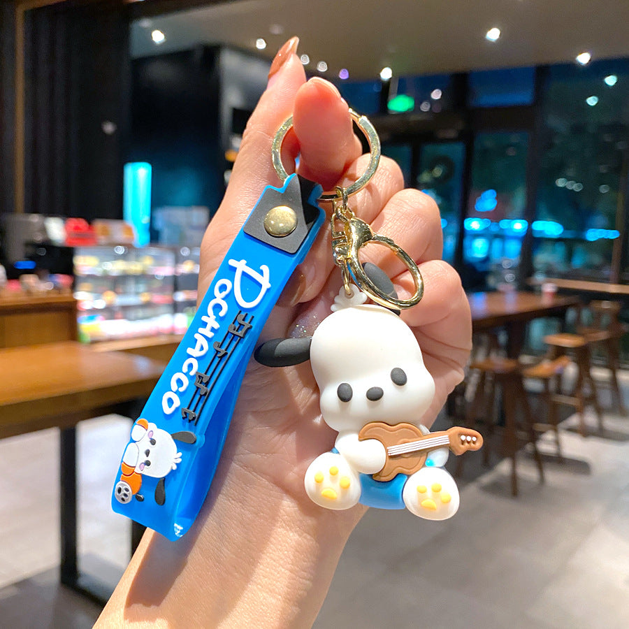 Wholesale Cartoon Puppy PVC Soft Glue Cute Keychain ACC-KC-XinShu017