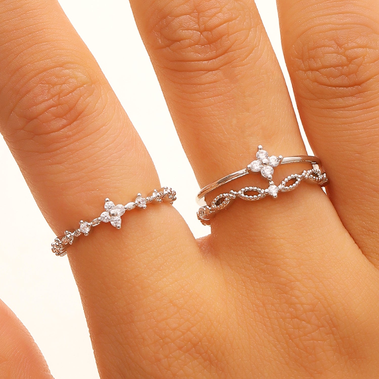 Wholesale Double Cross Open Ring In Gold Copper Geometric Unisex Jewelry Accessory For Everyday Wear And Gifts