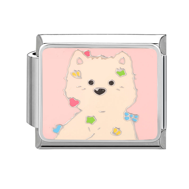 Wholesale Italian modular bracelet cartoon pet DIY