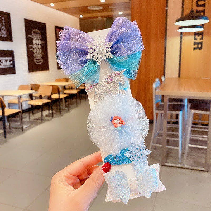 Wholesale Cartoon cute bow hairpin set