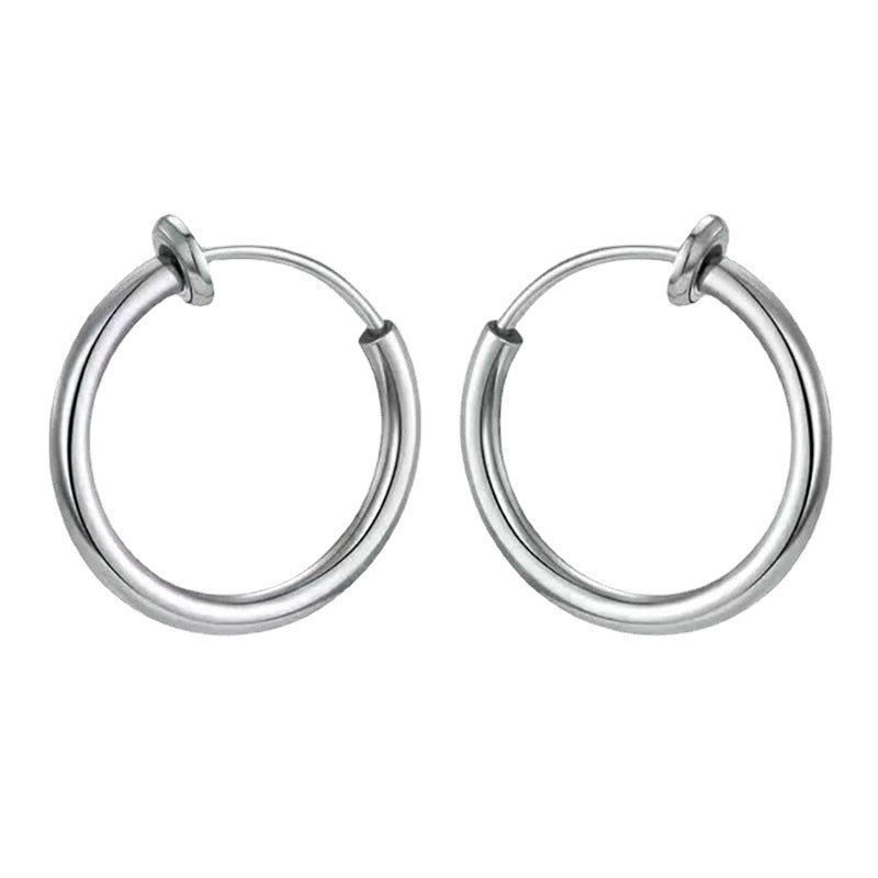 Wholesale 18K  titanium steel ear clip  earrings