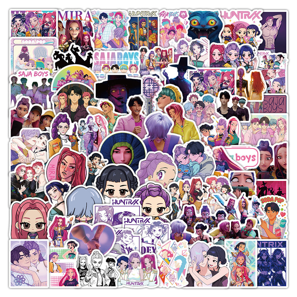 Wholesale 103pcs/pack KPop Stickers Illustration DIY Notebook Stickers