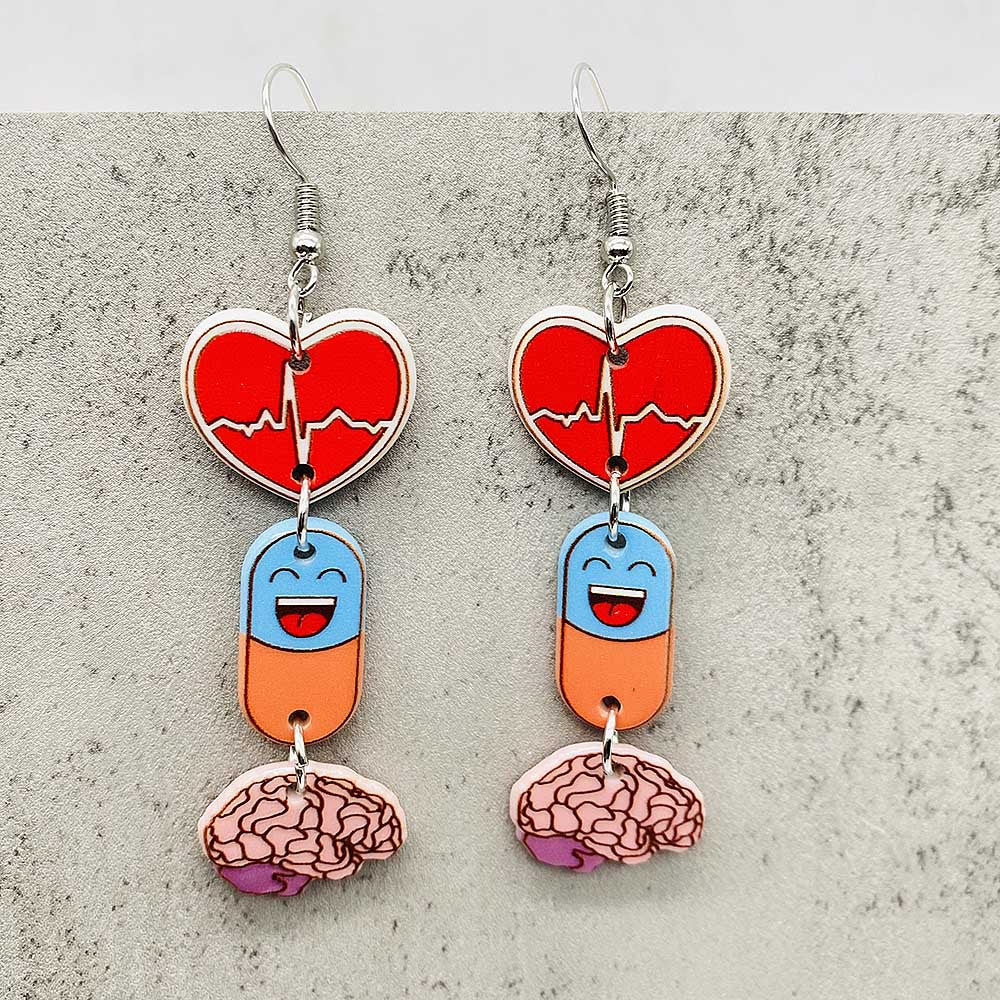 Wholesale Nurses'  Day Acrylic Earrings