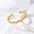 Wholesale Bow Flower French Gold-plated Stainless Steel Bracelet