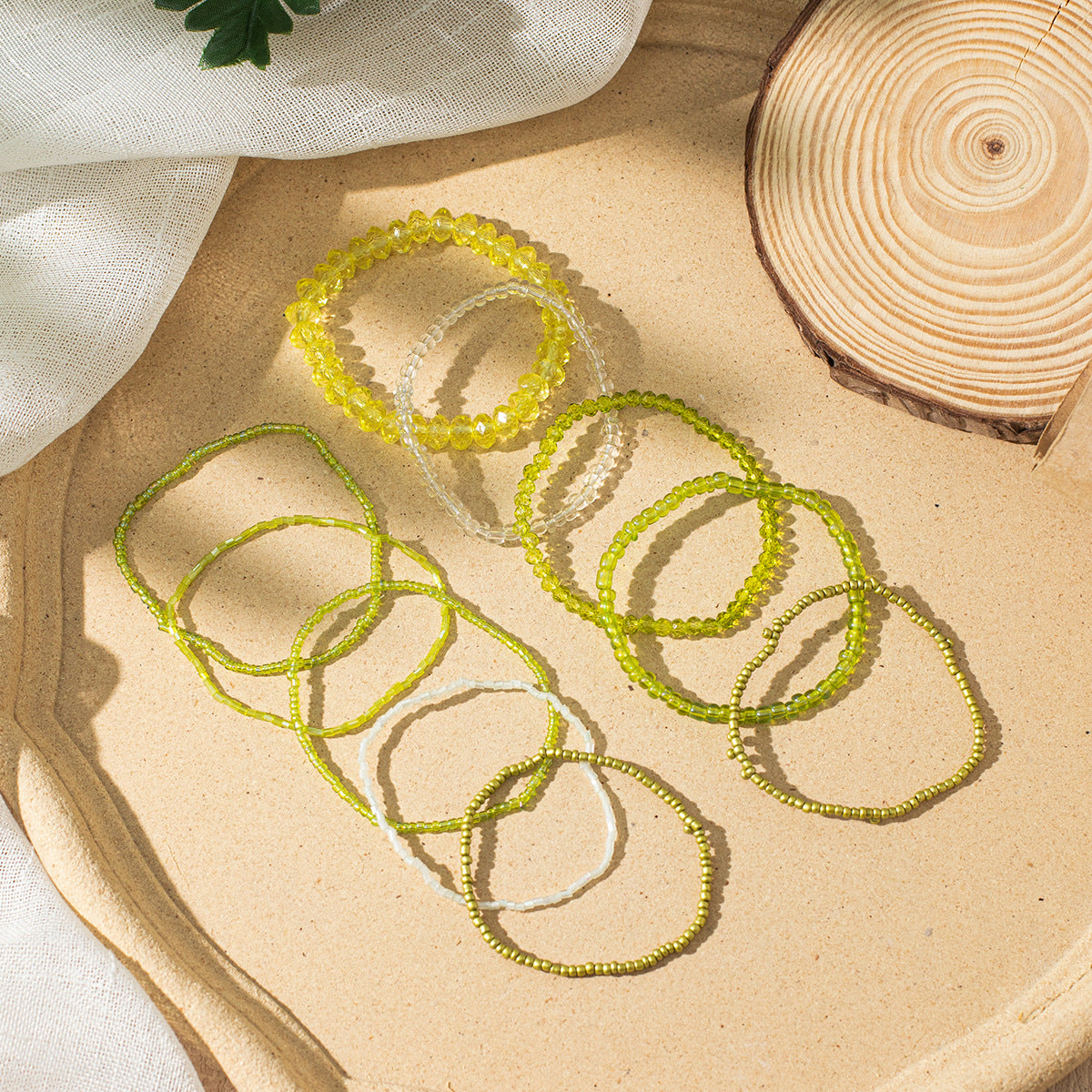 Wholesale Boho Resort Style Crystal Clear Stretch Bracelets ACC-BT-XLH003