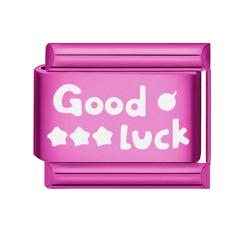 Wholesale Italian Charm Bracelet 9mm DIY Splicing Pitaya Red Stainless Steel Composable Bracelet