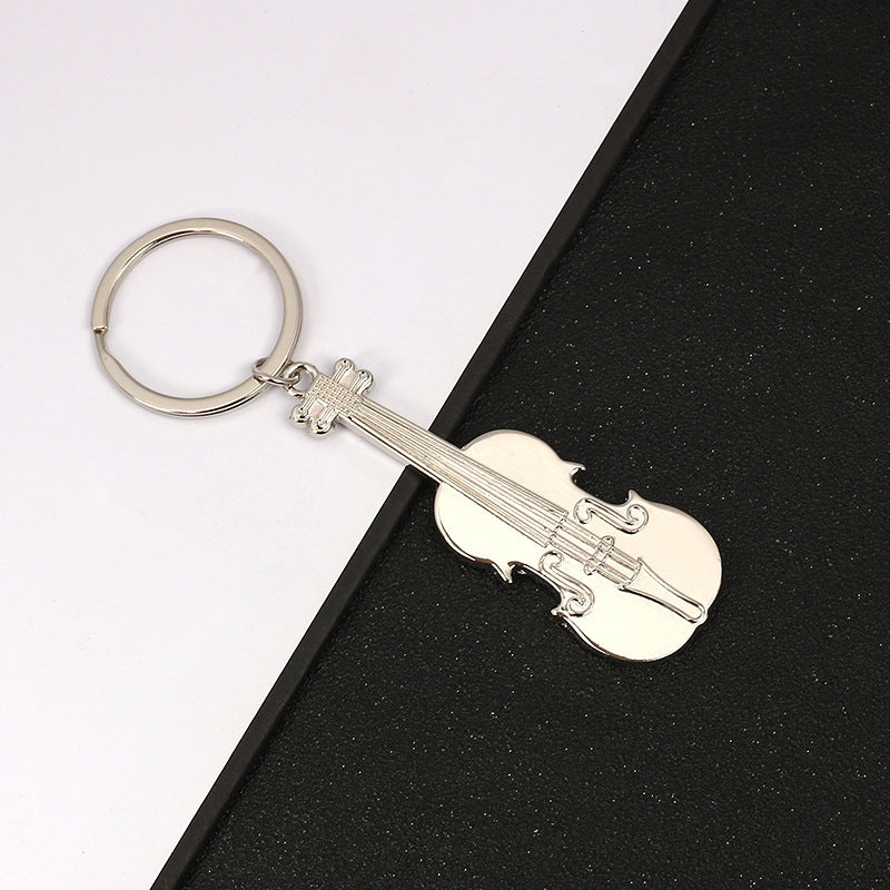 Wholesale Zinc Alloy Metal Enamel Guitar Keychains ACC-KC-MengOu002