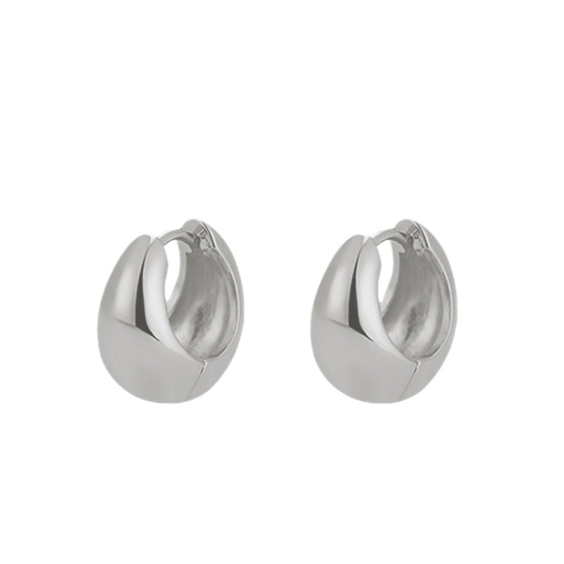 Wholesale 925 Sterling Silver Water Drop Hoop Luxury Earrings