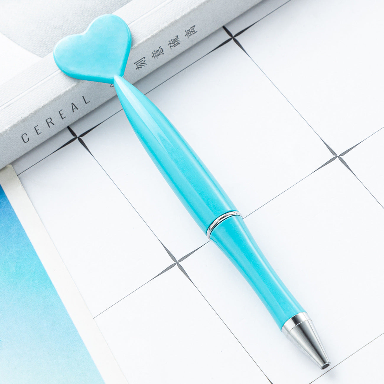 Wholesale Love Plastic Ballpoint Pen Heart Shaped Twist Pen ACC-PN-HuaH045