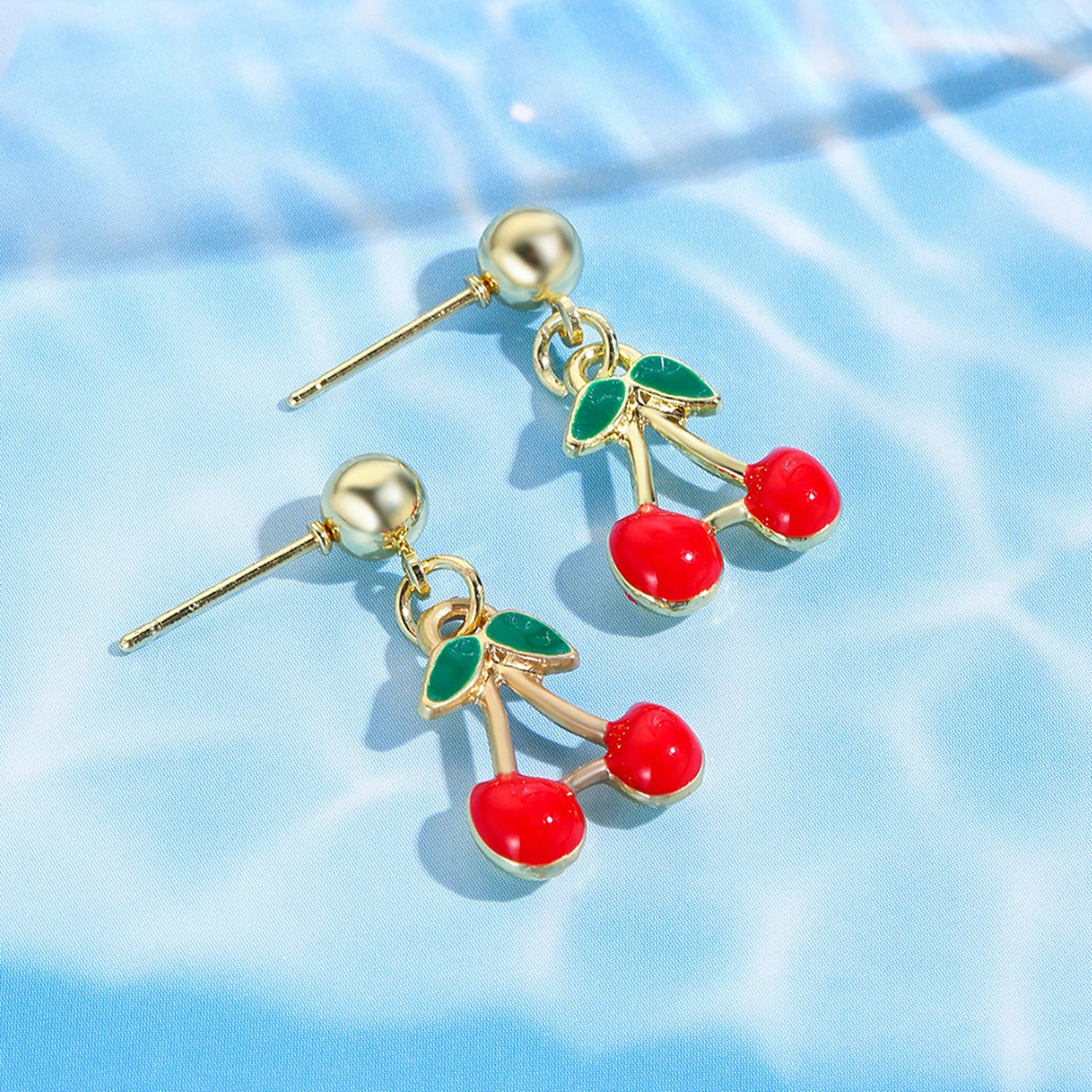 Wholesale  fruit cherry earrings