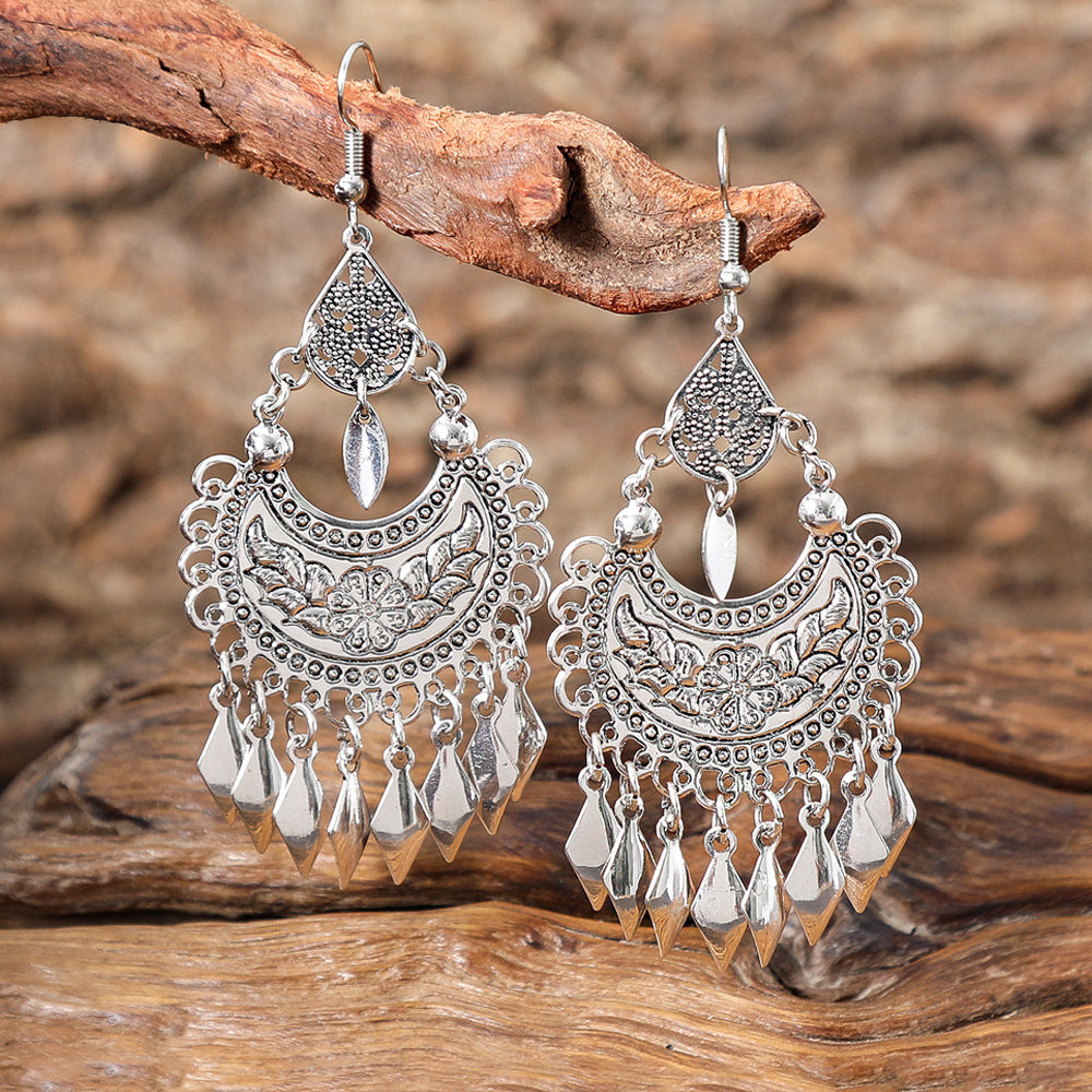 Wholesale Bohemian Ethnic Style Tassel Earrings Fashion Jewelry Accessory for Boutique Resale or Gift