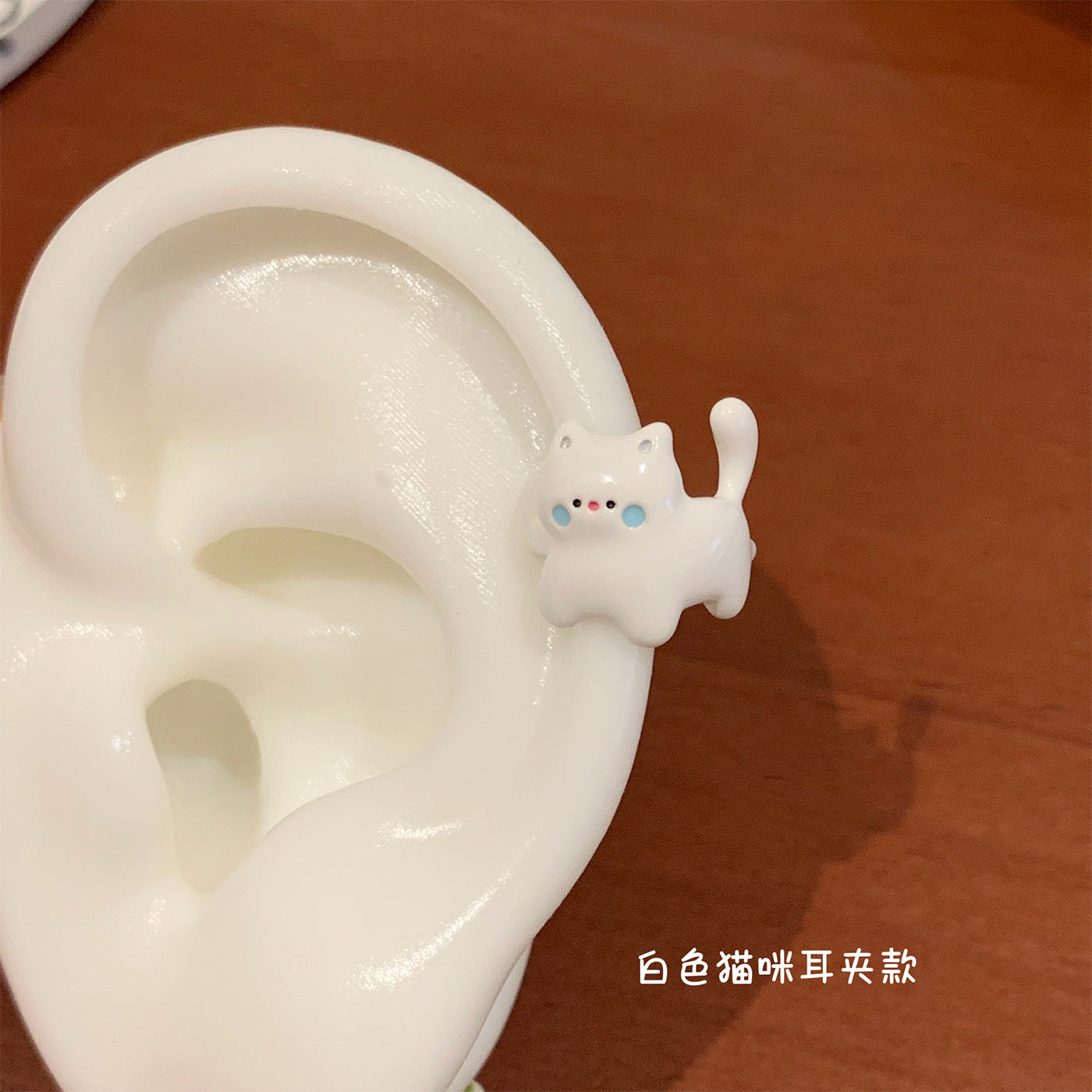 Wholesale Cartoon Heart Cat Ear Clip with Oil Dripping,  Fashion Accessory for Girls