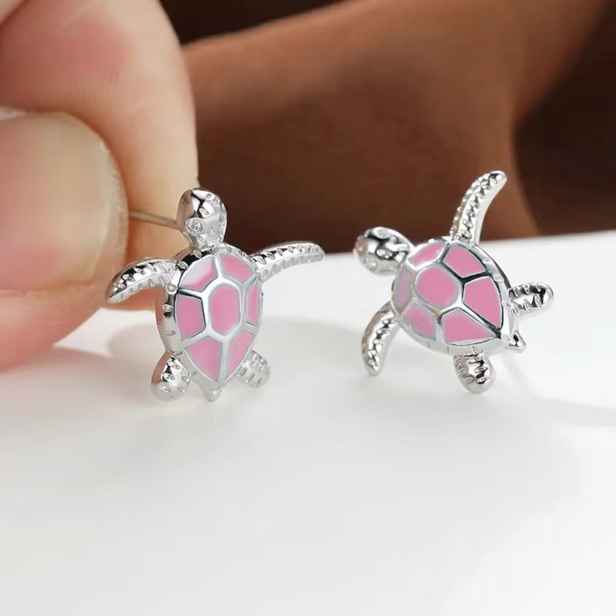 Wholesale  diamond sea turtle earrings