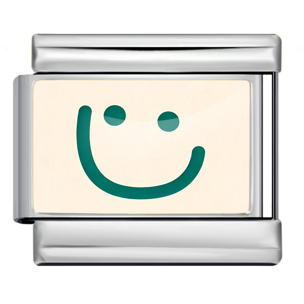 Wholesale 9mm Italian Charm Starter Bracelets DIY square Single Section Creative Stainless Steel Composable Bracelet