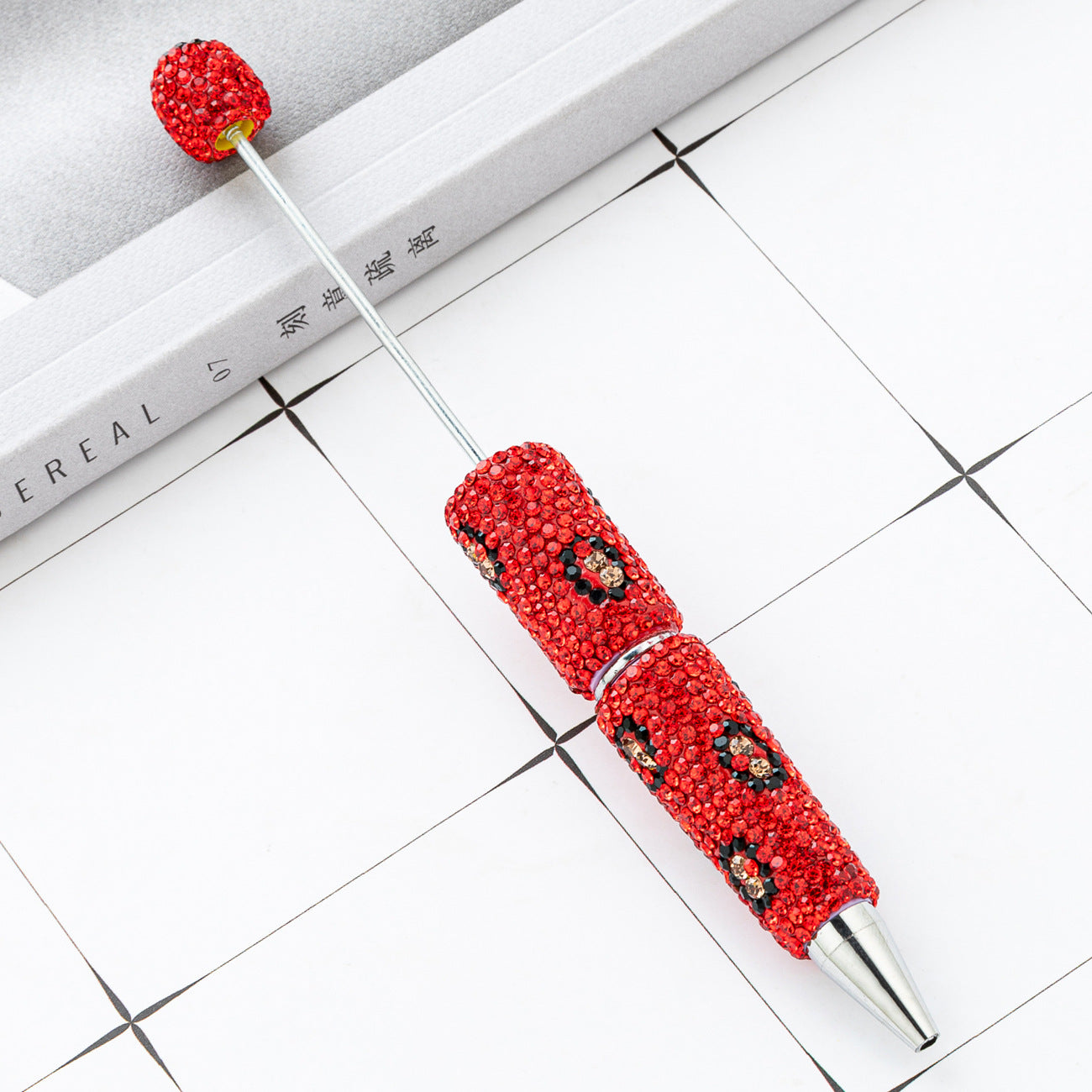 Wholesale Leopard Print Beadable Diamond Pens