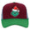 Wholesale Christmas green hair monster embroidered label grid baseball cap