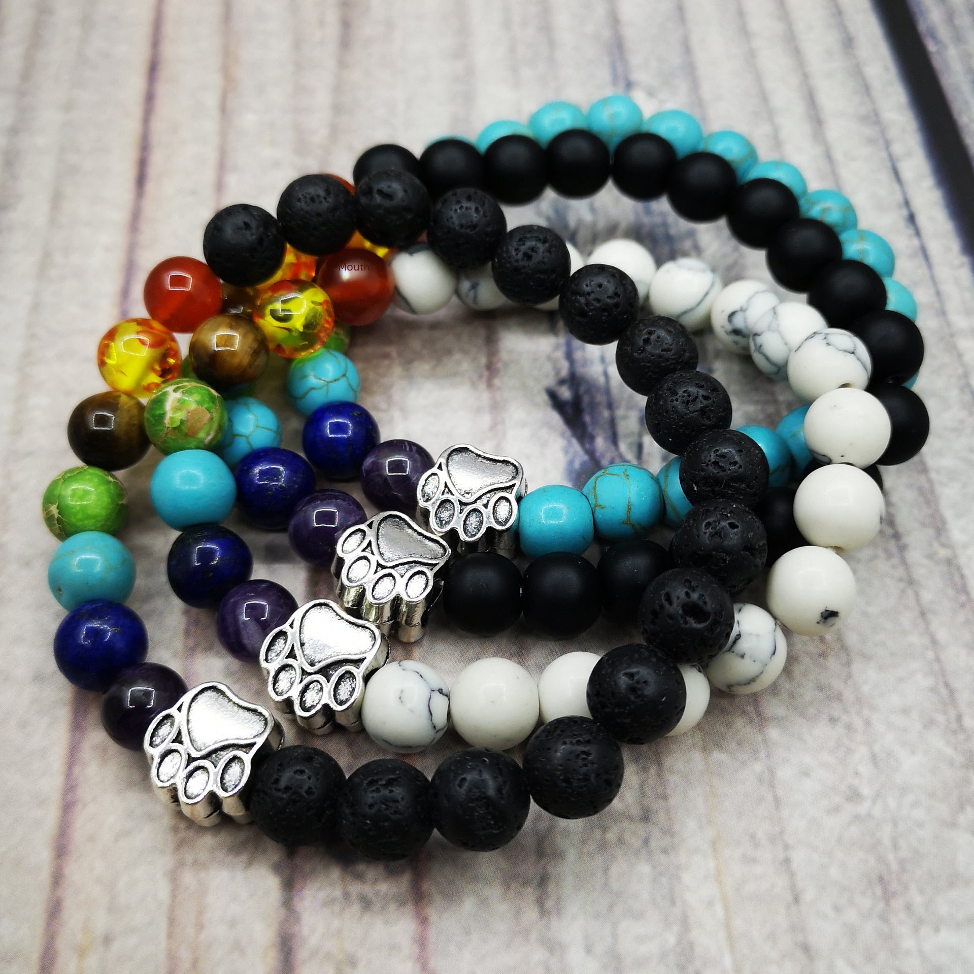 Wholesale Colorful Natural Stone Bracelet