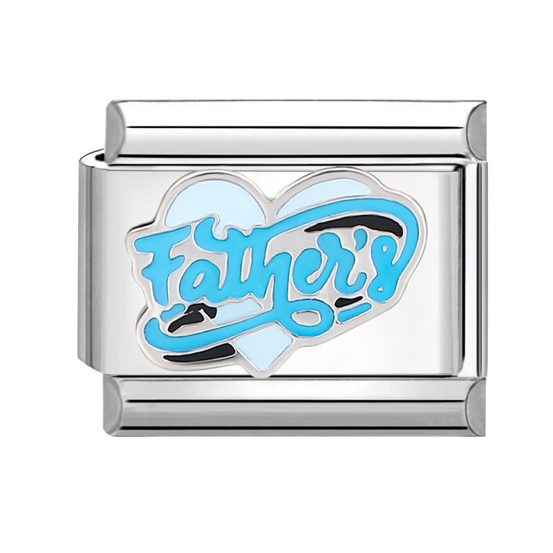 Wholesale Italian Charm Bracelet 9mm DIY Splicing Cute Creative Stainless Steel Composable Bracelet