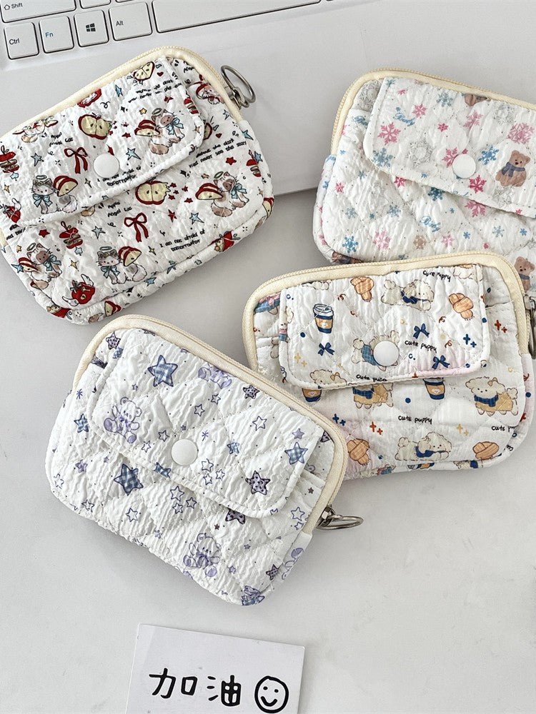 Wholesale Cute Anime Cartoon Multifunctional Card Wallet Cosmetic Bag Trendy Polyester Women S Storage Pouch For Home And Boutique Resale