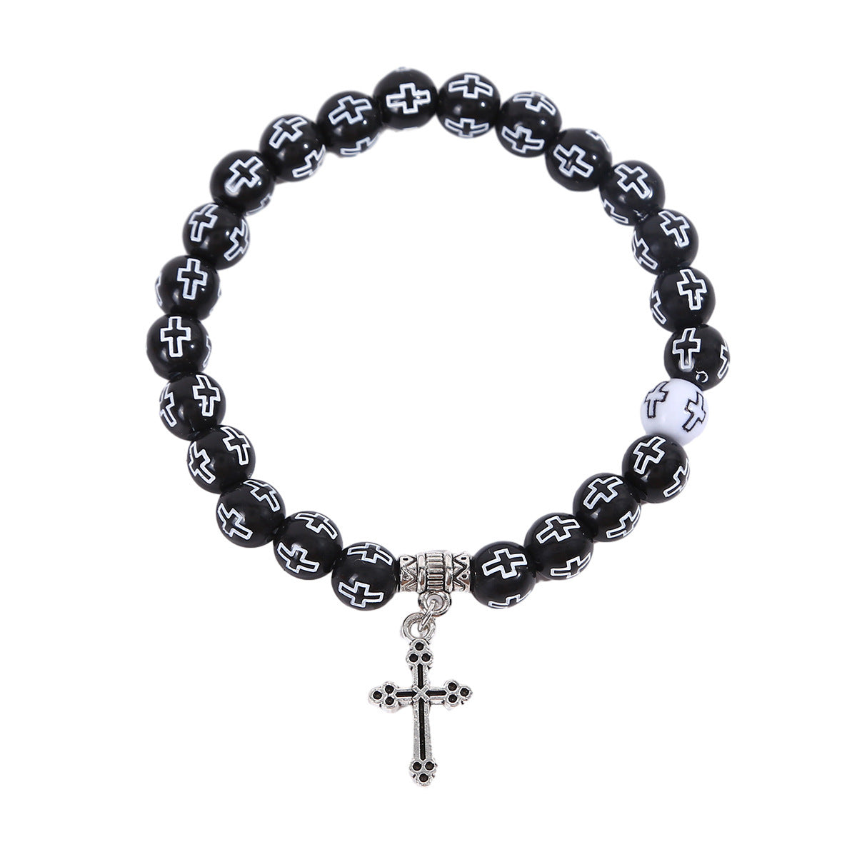 Wholesale Plastic Resin Cross Bead Bracelet,  Fashion Accessory for Couples,  Gift