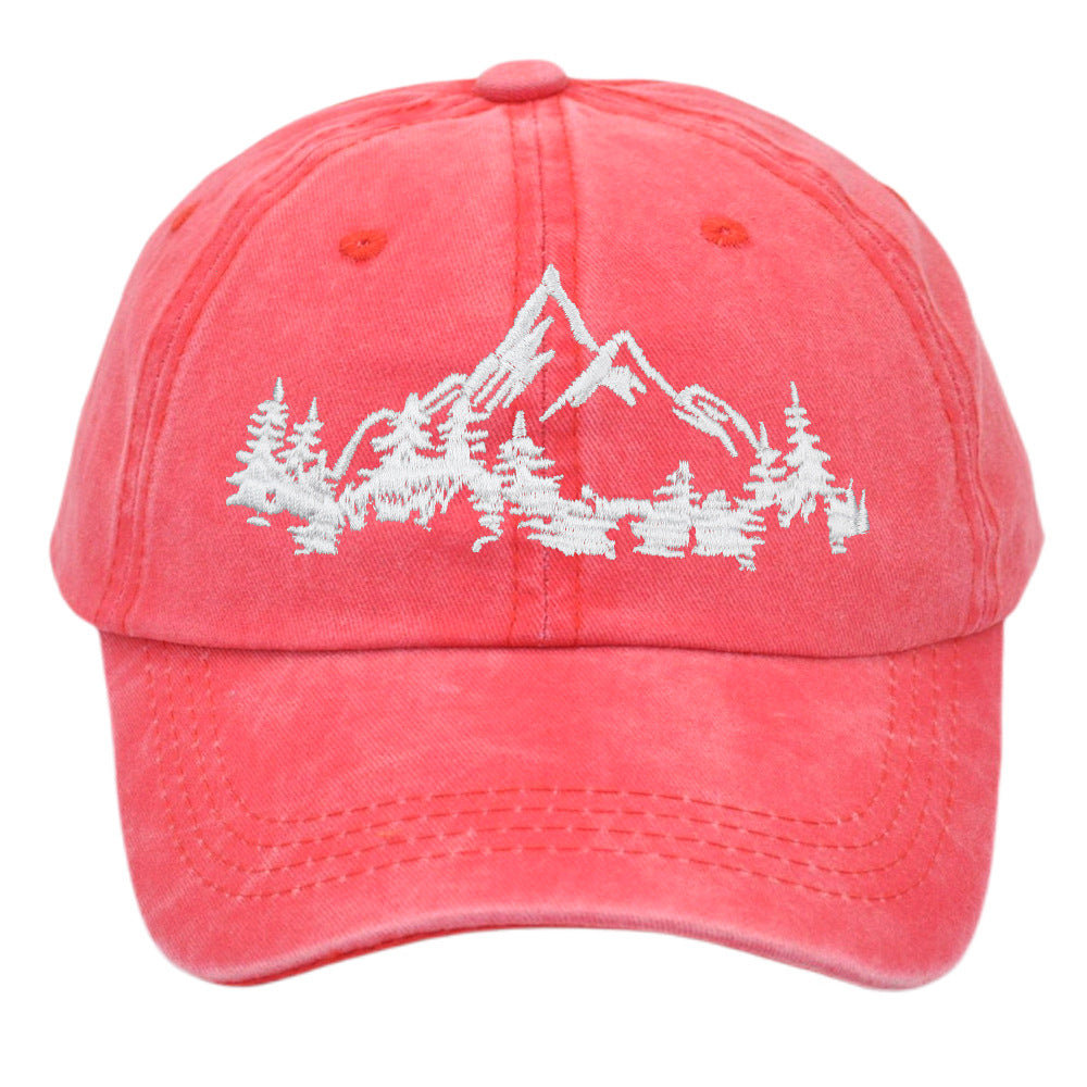 Wholesale Embroidered Mountain Forest Baseball Cap Peaked Cap ACC-HT-PeiNi002