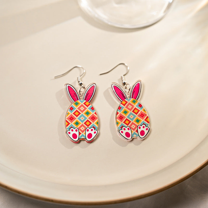 Wholesale Acrylic Easter bunny earrings